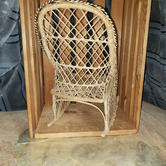Wicker Doll Rocking Chair - Picture 3 of 7